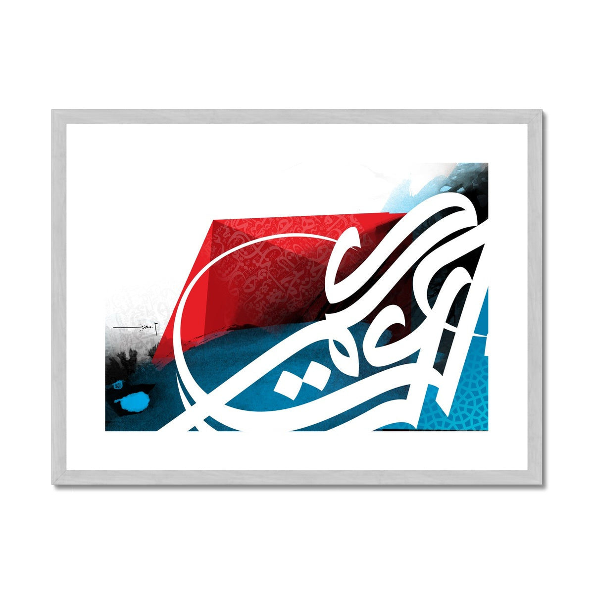 Abstracted Letters | Mohamed Abdel Aziz Antique Framed & Mounted Print