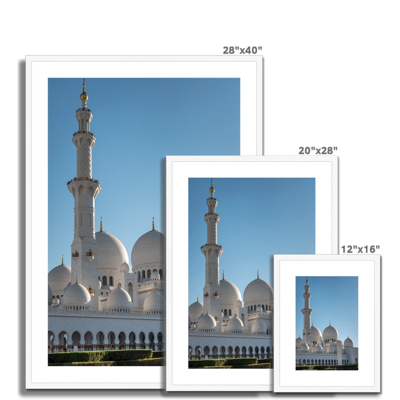 Sheikh Zayed Mosque 3 | Ayaz Ali Framed & Mounted Print