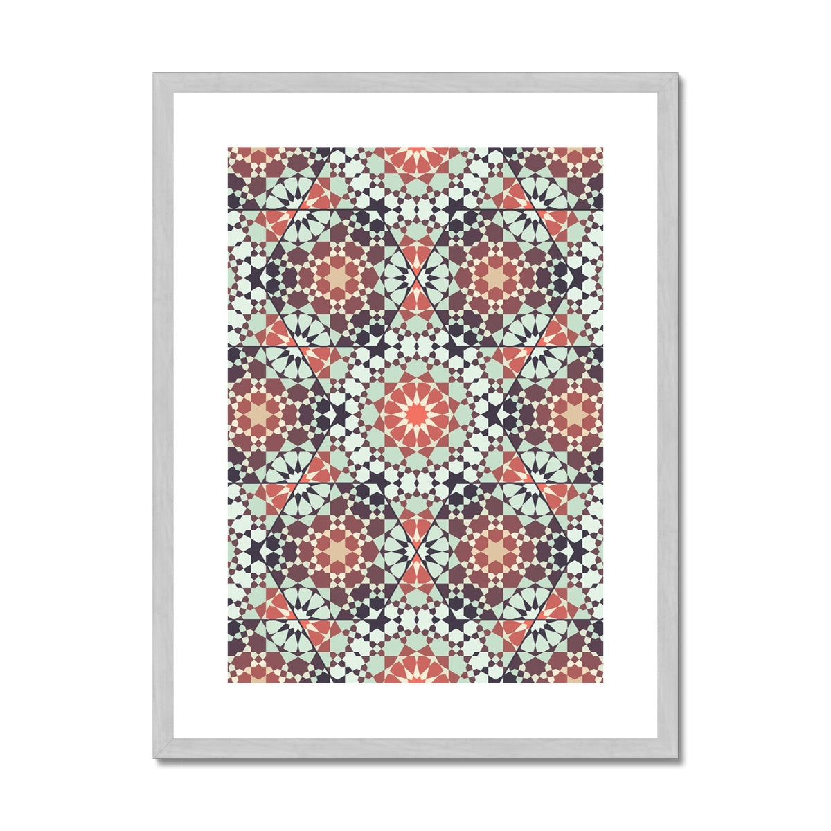 Twelve Dual Design | Islam Farid Antique Framed & Mounted Print