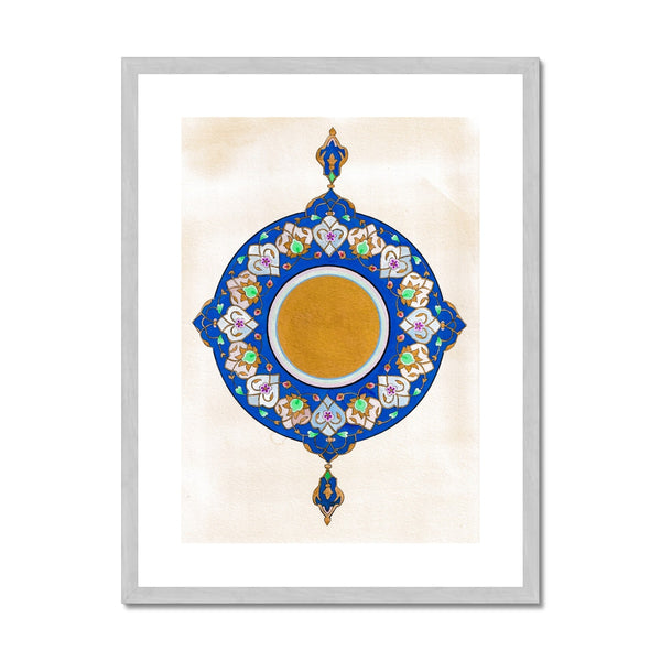 Ultramarine Shamsa | Emily Washington Antique Framed & Mounted Print