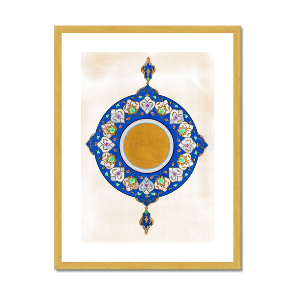 Ultramarine Shamsa | Emily Washington Antique Framed & Mounted Print