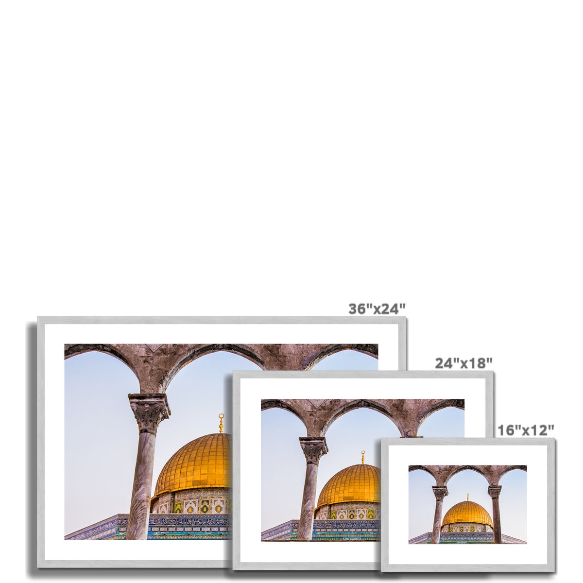 Dome of the Rock | Sara Russell Antique Framed & Mounted Print
