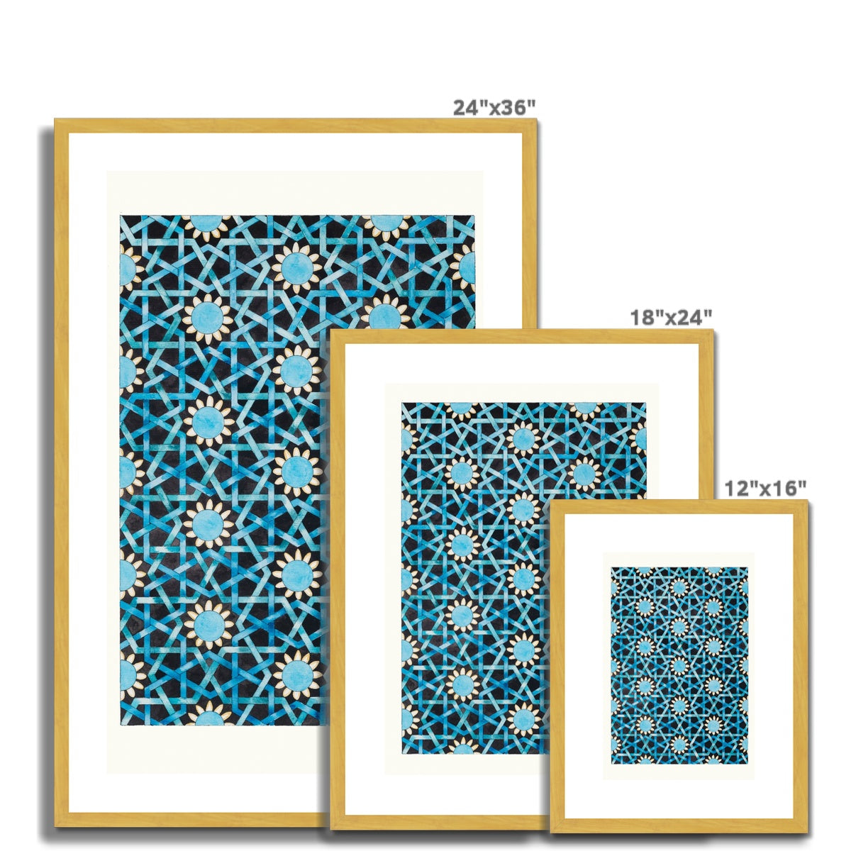 Seljuk Mosaic | Margi Lake Antique Framed & Mounted Print