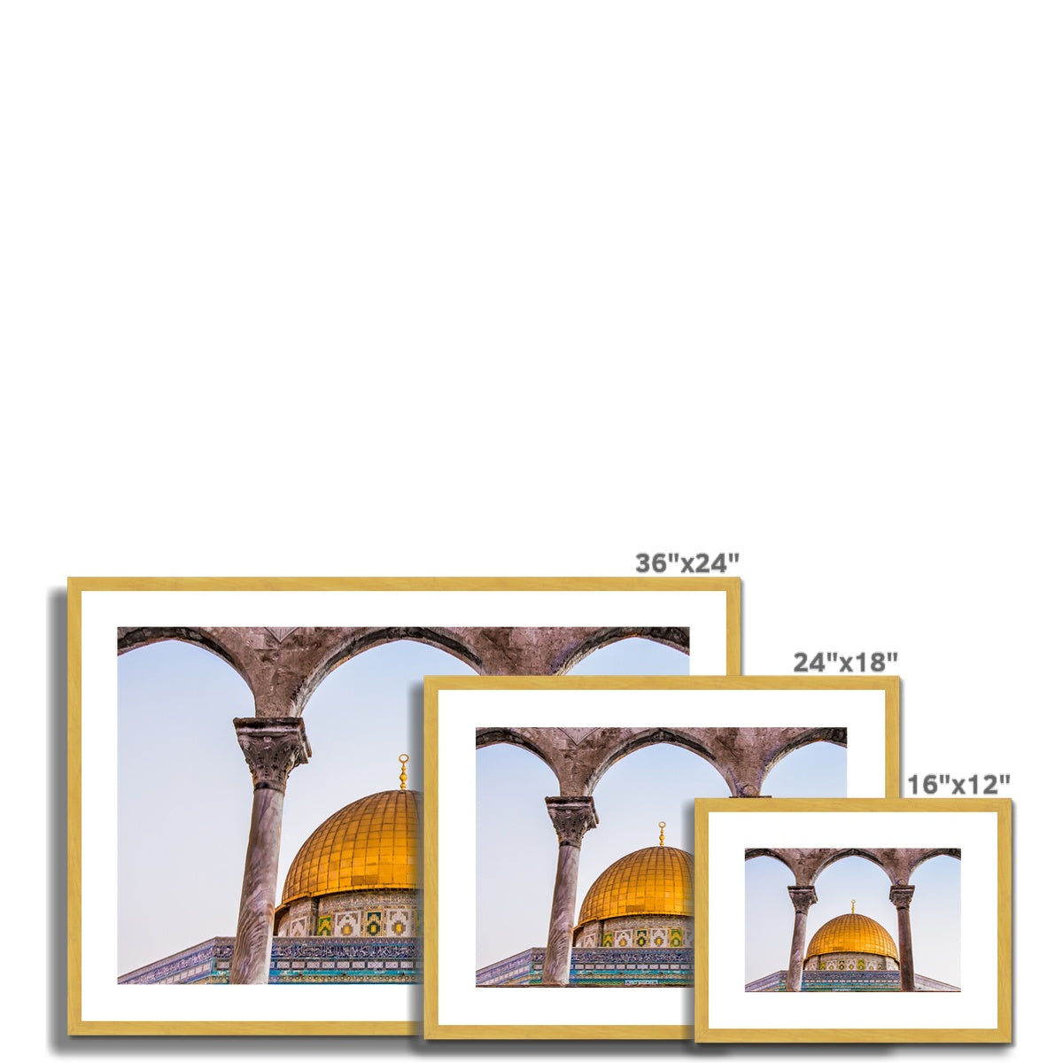 Dome of the Rock | Sara Russell Antique Framed & Mounted Print