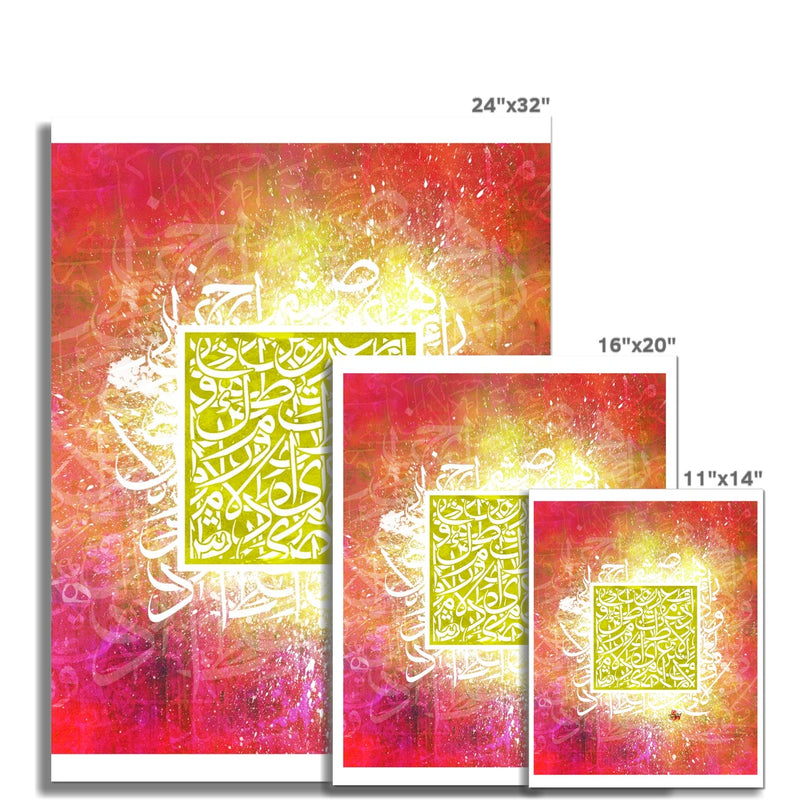 Calligraffiti Square Art Print | Teakster
