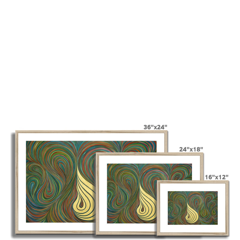 Allah Swirl Framed Print | Siddiqa Juma