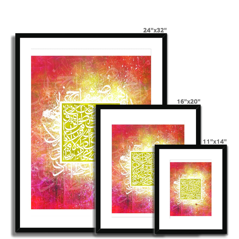 Calligraffiti Square Framed Print | Teakster