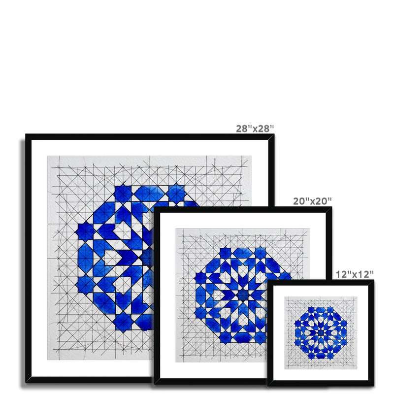 Classic Zellige Framed Print | Samira Mian