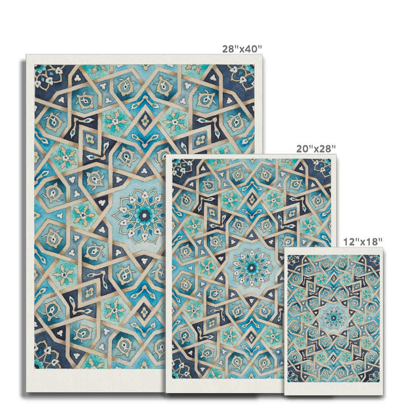 Baraka Blues Canvas | Margi Lake