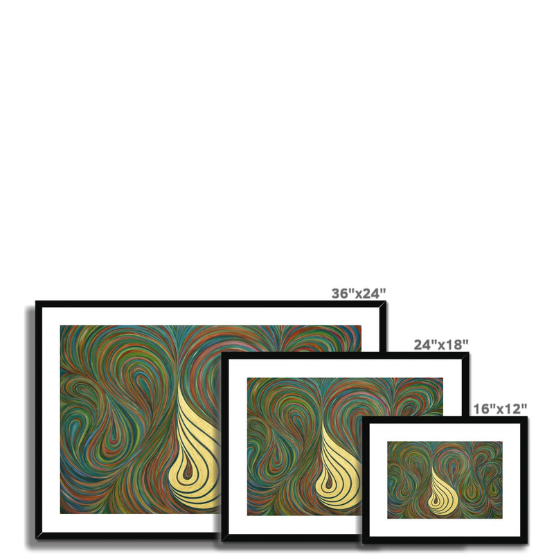 Allah Swirl Framed Print | Siddiqa Juma