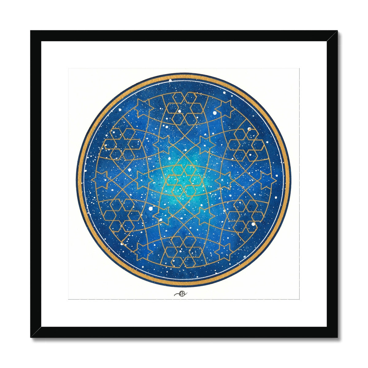 Geometry and the Night Sky Framed Print| Lieve Oudejans