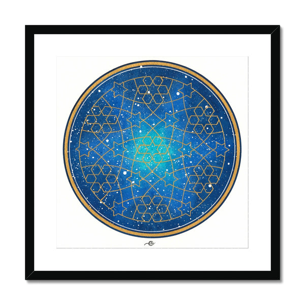 Geometry and the Night Sky Framed Print| Lieve Oudejans