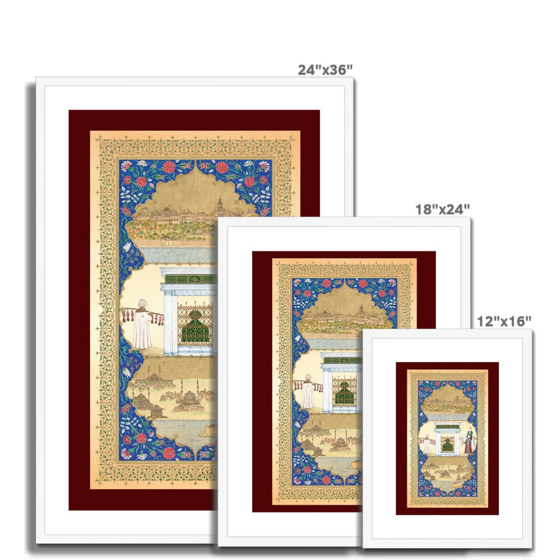 Spiritual Journey of Aziz Mahmud Hudayi | Zeynep Elci Framed & Mounted Print