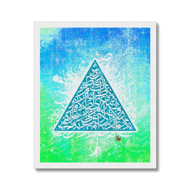 Calligraffiti Triangle Canvas | Teakster
