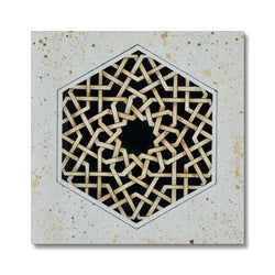 Black Hexagon Canvas | Marido Coulon