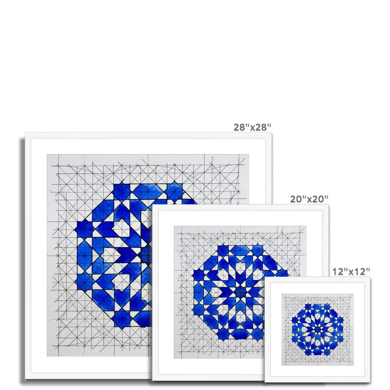 Classic Zellige Framed Print | Samira Mian