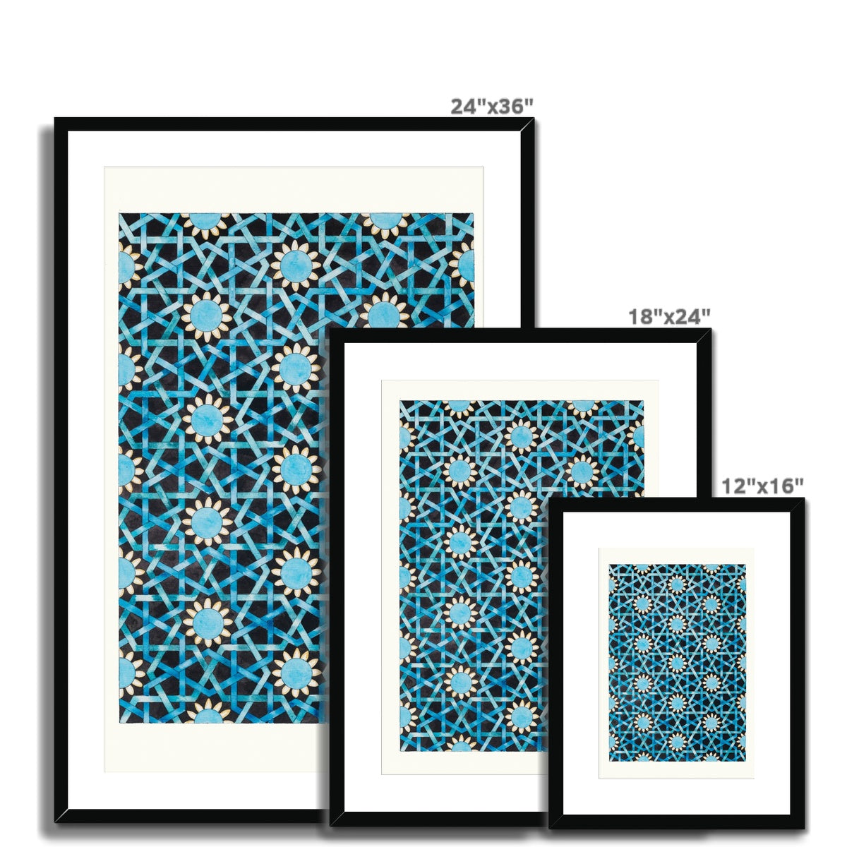 Seljuk Mosaic Framed Print | Margi Lake