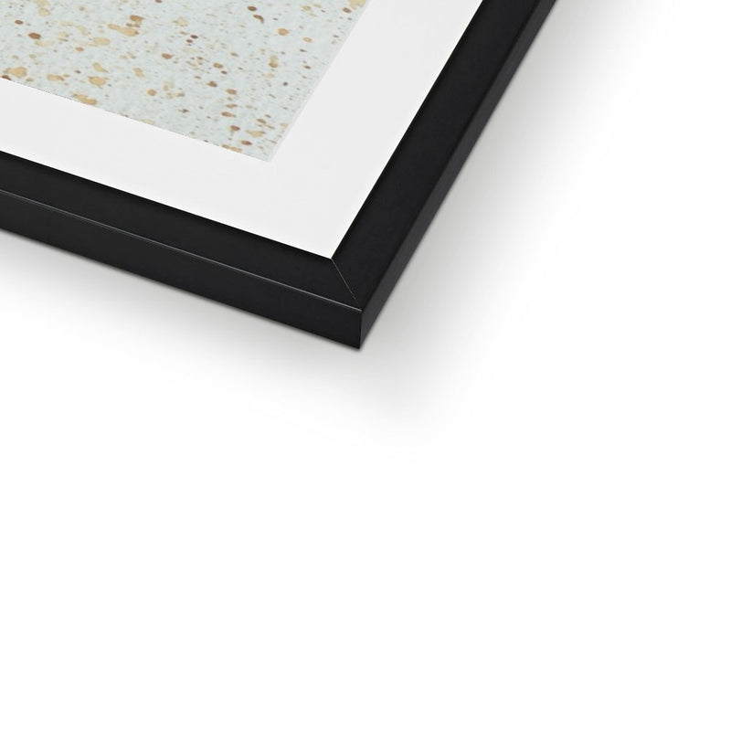 Black Hexagon Framed Print | Marido Coulon