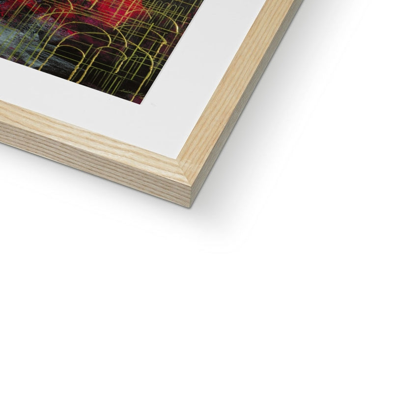 Domes on Red Framed Print | Siddiqa Juma