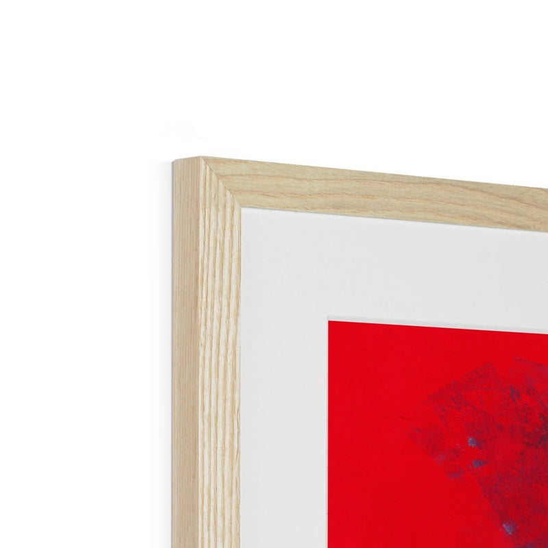 Domes on Red Framed Print | Siddiqa Juma