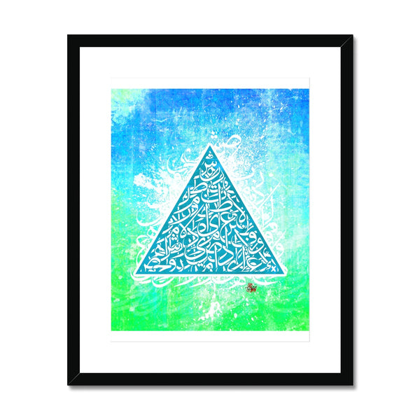 Calligraffiti Triangle Framed Print | Teakster