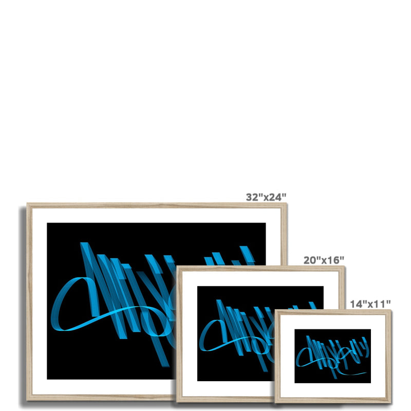 Digital La Ilaha Ilallah | Siddiqa Juma Framed & Mounted Print