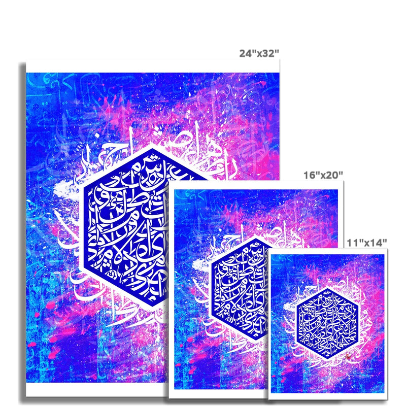 Calligraffiti Pentagon Art Print | Teakster