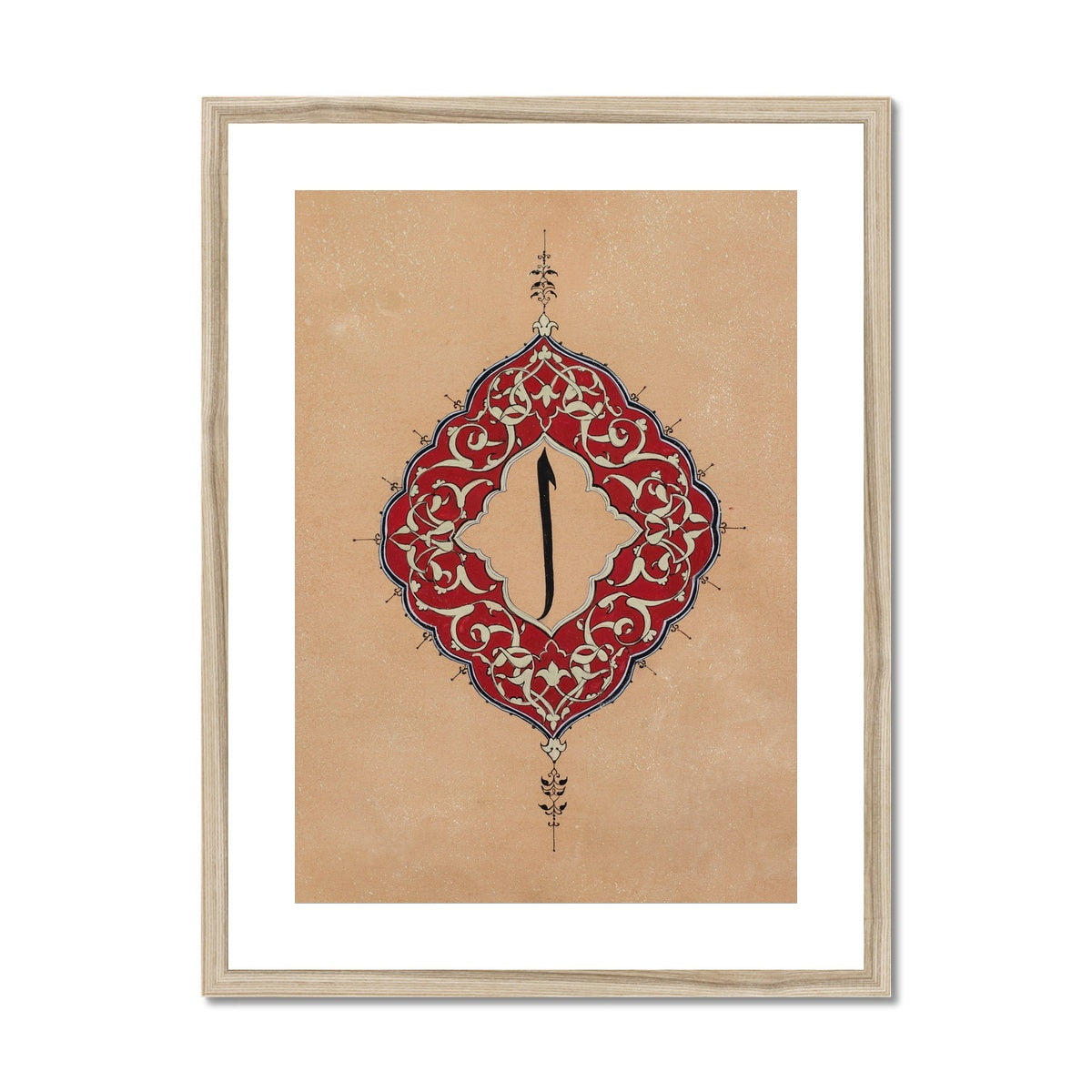 Alif | Rakhshinda Arshad Framed & Mounted Print