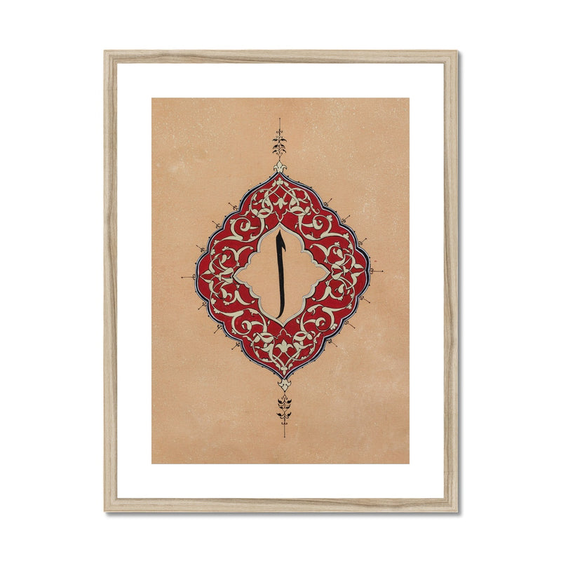 Alif | Rakhshinda Arshad Framed & Mounted Print