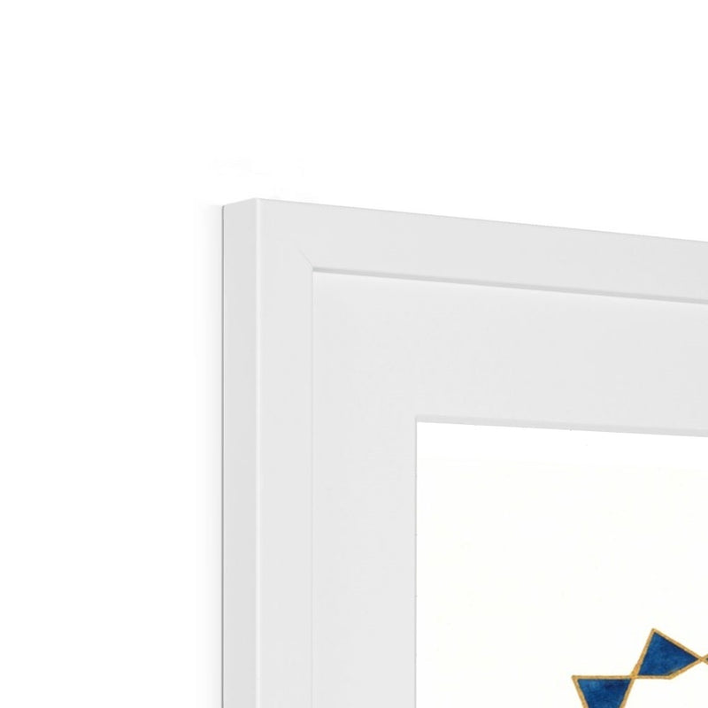 Tenfold from Blue to Red Framed Print | Lieve Oudejans