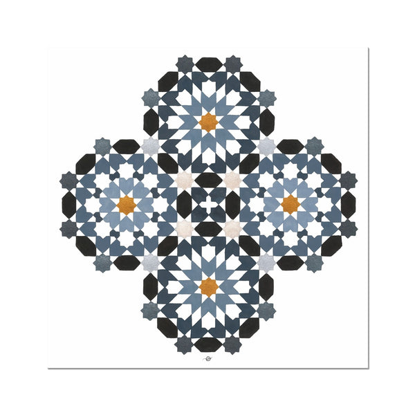 Morrocan Rosettes Art Print | Lieve Oudejans