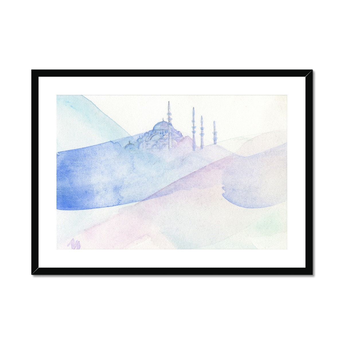 Blue Mosque | Nadia Djavanshir Framed & Mounted Print