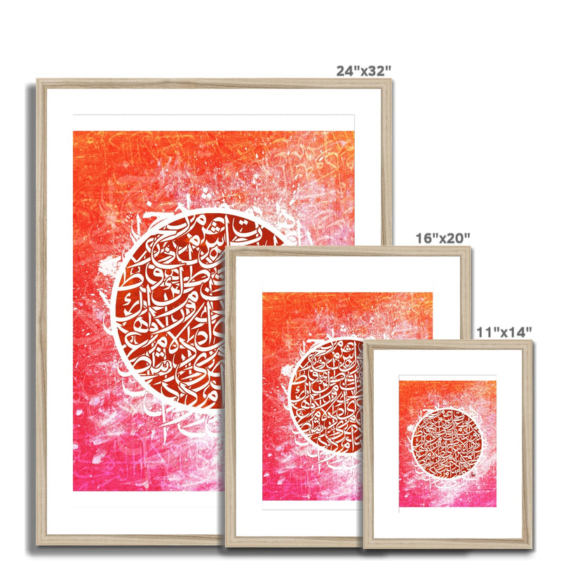 Calligraffiti Circle Framed Print | Teakster
