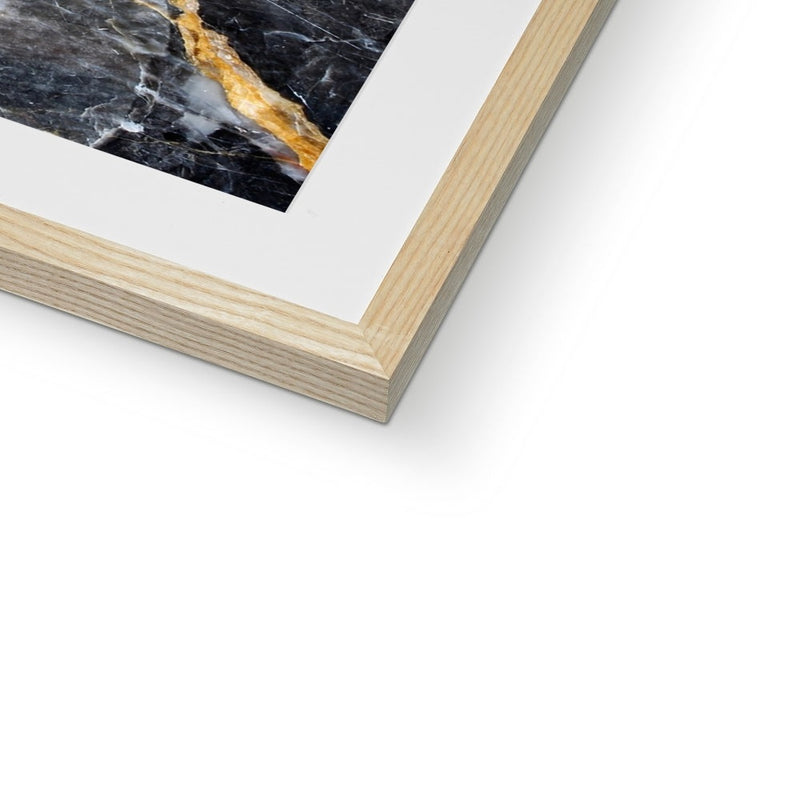 Ayatul Kursi Dark Marble Framed Print | Asheeq Art