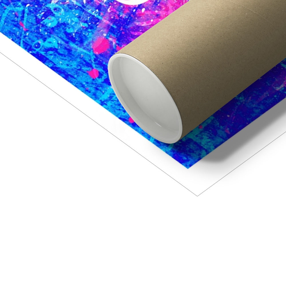 Calligraffiti Pentagon Art Print | Teakster