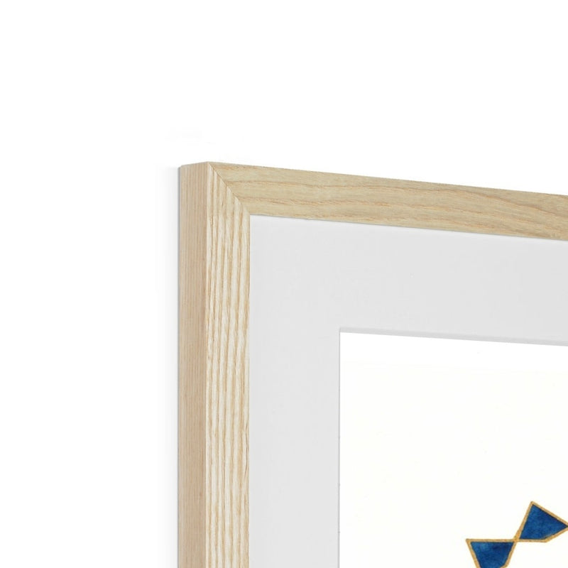 Tenfold from Blue to Red Framed Print | Lieve Oudejans
