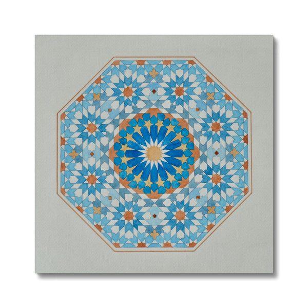 Blue Octagon Canvas| Marido Coulon
