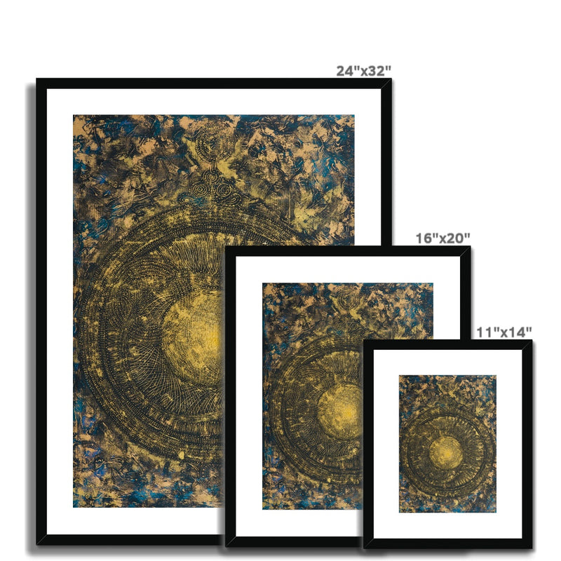 Tawaaf Astrolabe Framed Print | Siddiqa Juma