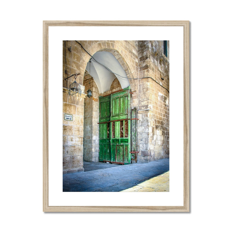 Door in Jerusalem, Palestine Framed Print | Sara Russell