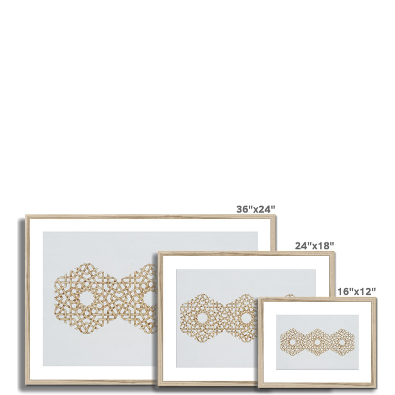 Trihexagon Framed Print | Marido Coulon