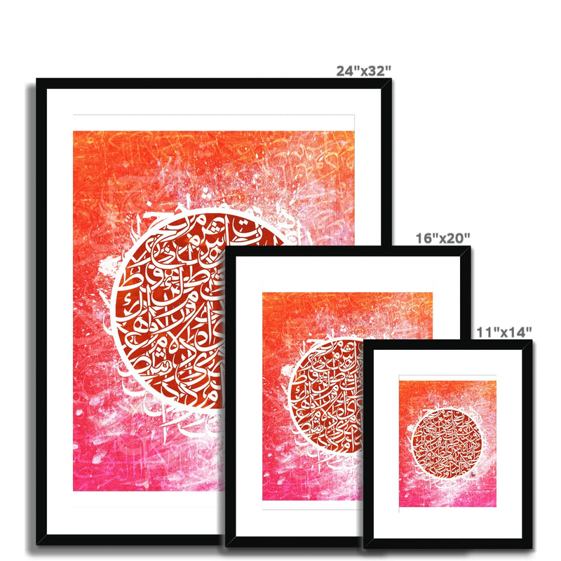 Calligraffiti Circle Framed Print | Teakster
