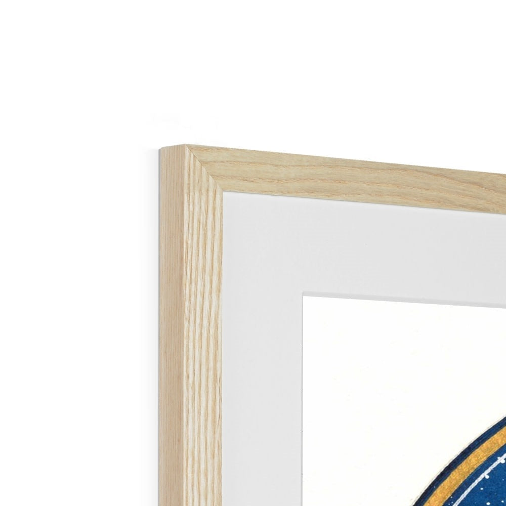 Geometry and the Night Sky Framed Print| Lieve Oudejans
