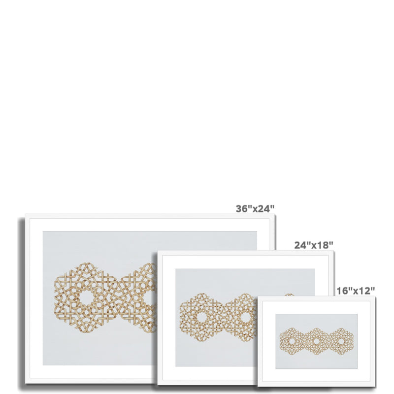 Trihexagon Framed Print | Marido Coulon