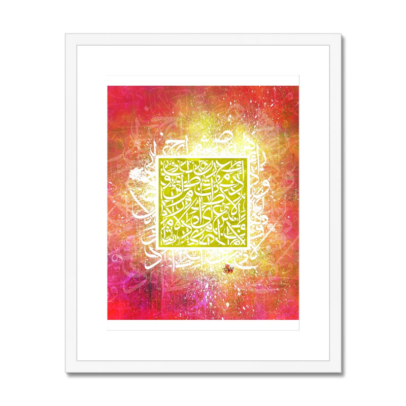 Calligraffiti Square Framed Print | Teakster