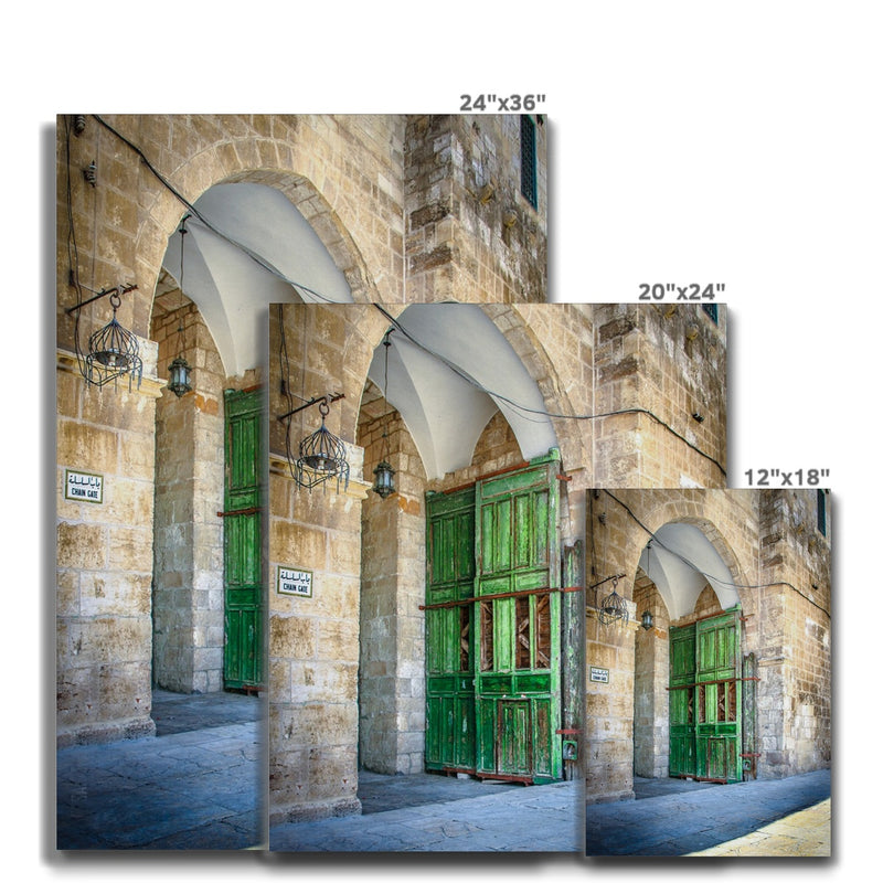 Door in Jerusalem, Palestine Canvas | Sara Russell