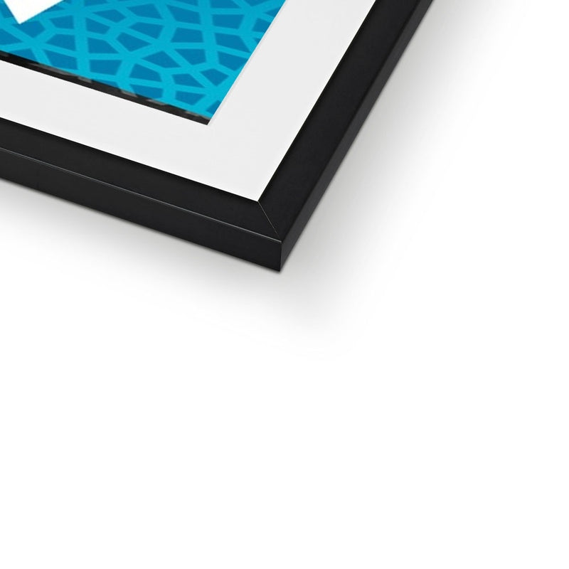 Abstracted Letters Framed Print | Mohammed Abdel Aziz