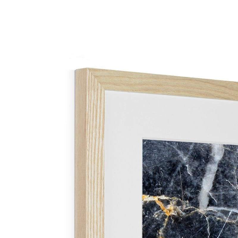 Ayatul Kursi Dark Marble Framed Print | Asheeq Art