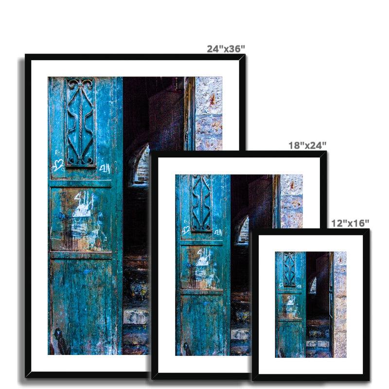 Blue Door Framed Print | Sara Russell