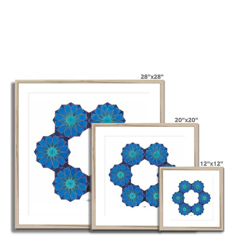 Twelvefold Torus Framed Print | Lieve Oudejans