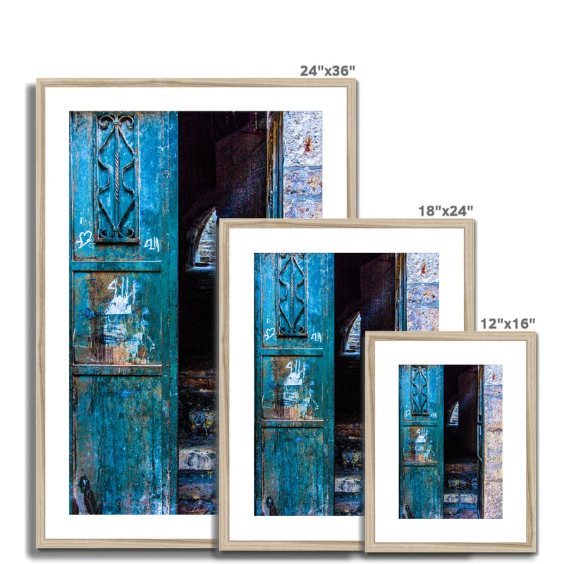 Blue Door Framed Print | Sara Russell